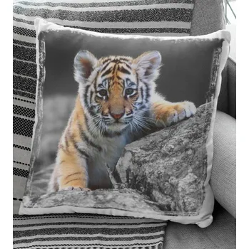 Dekorativní polštářek Polštář Tygřík 38 x 38 cm