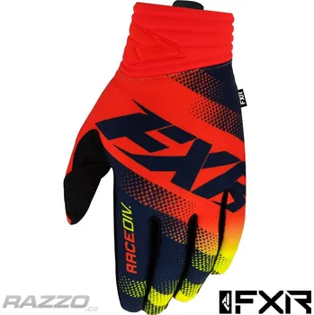Moto rukavice MX rukavice FXR Prime MX Glove Midnight HiVis Nuke Red 2022 9 - M