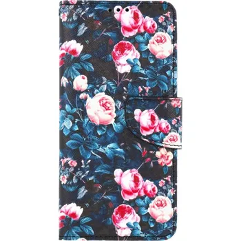 Pouzdro na mobilní telefon Pouzdro Vivo Y11s knížkové Růžičky (kryt neboli obal na Vivo Y11s)