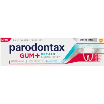 zubní pasta Parodontax Gum + Breath & Sensitivity Whitening