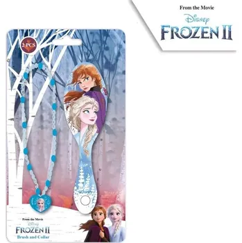Náhrdelník Ledové království Anna a Elza Frozen hřeben a náhrdelník