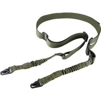 Airsoft Amomax Dvoubodový popruh s karabinou stylu HK - Olive Drab
