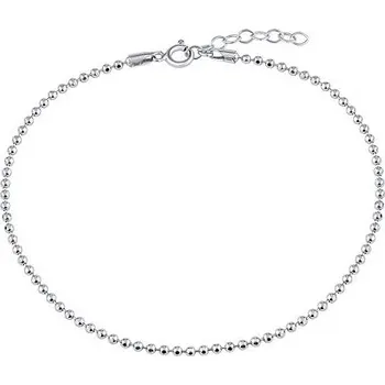 Řetízek Stříbrný kuličkový řetízek na nohu diamond cut 2 mm TTT25D20A-22 cm
