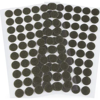 Suchý zip samolepicí kolečka Ø15 mm, barva 11 zelená khaki