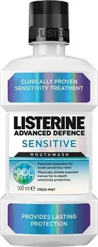 Ústní voda Listerine Mouthwash Advanced Defence Sensitive Fresh Mint 500 ml