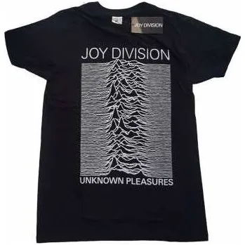Pánské tričko Merch Joy Division: Tričko Unknown Pleasures White On Black XL 2022