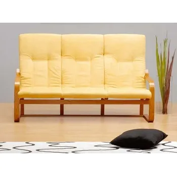 Pohovka Pevné dřevěné trojkřeslo BOLS český výrobek