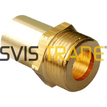 Fitinka Masivní mosazný přechod na nerez TOP - MOSAZ - 3/4"x15 243