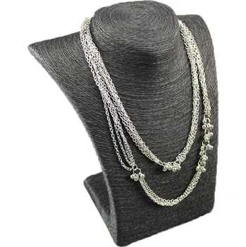 Šperkovnice Dekolt, stojánek, stojan na šperky provázkový 28cm černý (A-11CER)