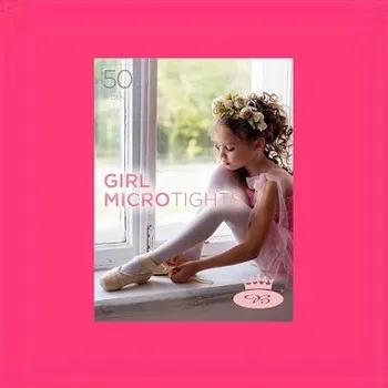 Dívčí oblečení Dívčí punčochové kalhoty GIRL MICROtights 50DEN 122-128 hot pink