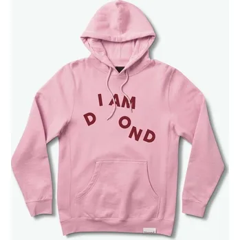 Pánská mikina DIAMOND mikina - I Am Sp19 Hoodie Pink (PNK)
