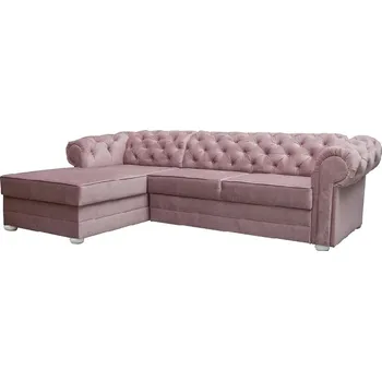 Obývací stěna Rohová sedací souprava Valentino růžová