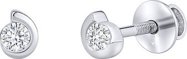 Diamantové náušnice (0,16 ct) Chloe pecky v bílém zlatě dámské i dětské DNN3487EGWD