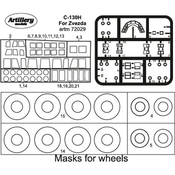 Plastikový model Fly 1/72 Masks for C-130H (ZVE)