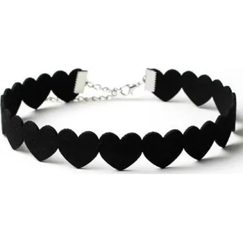 Náhrdelník Dámská srdíčková krajka na krk - typ 2