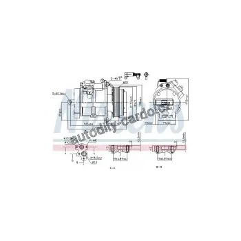 Chladič motoru Kompresor klimatizace NISSENS 89606