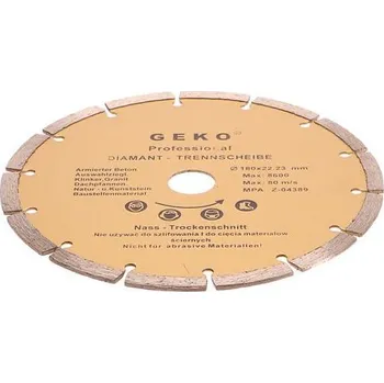 Řezný kotouč Diamantový řezný kotouč segmentový, 180x22mm GEKO