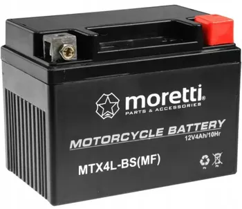 Motobaterie Moretti MTX4L-BS 12V 4Ah 50A