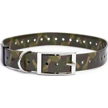 Obojek pro psa Plastový obojek s okem, zelený maskáč 25/55 cm