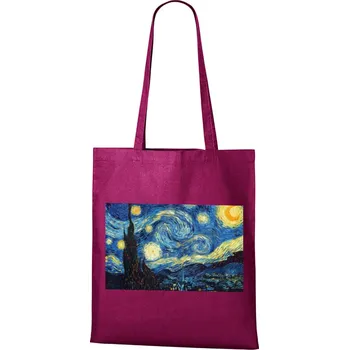Plátěná taška Hvězdná noc, Barva Purpurová, Velikost 40×45 cm, Canvas Nákupní taška Bezvatriko.cz 1117 -