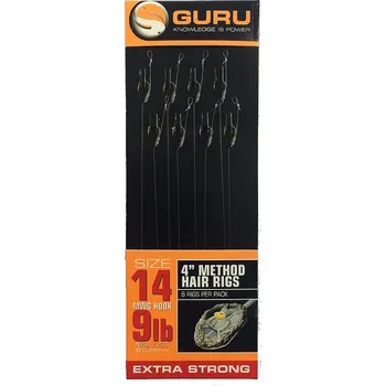 Guru Návazec Method Hair Rig 10cm NWG vel.16 + N-Gauge 7lb 8ks