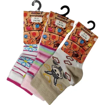 56013 dětské ABS protiskluzové ponožky Boma 14-16 mix - HOLKA