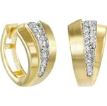 Zlaté kruhové náušnice LILLA se zirkony