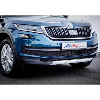 Autodíl Ochranná lišta předního nárazníku, ABS - stříbrný matný, Škoda Kodiaq, 2016-2021>, MILOTEC (18.970 15)