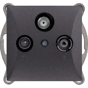 Stavebniny Timex Zásuvka Opus style TV+R+SAT grafit