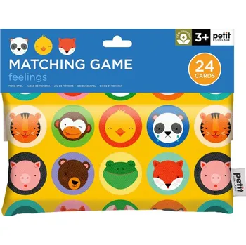 Dřevěná hračka Petit Collage Pexeso pocity