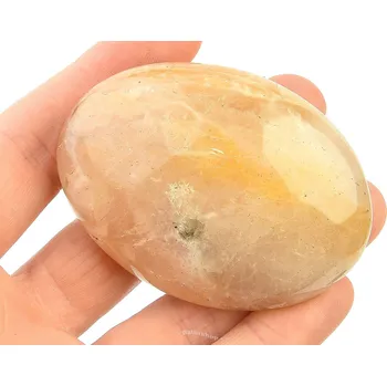 Přírodní kámen Leštěný křišťál s limonitem 116g