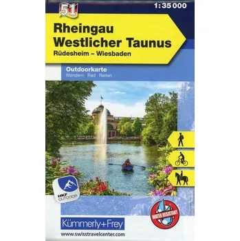 Rheingau Westlicher Taunus Nr. 51 Outdoor Deutschland 1:35 000