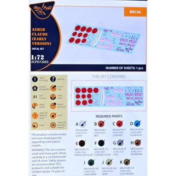 Plastikový model 1/72 Decal A5M2b Claude Early (CL.PROP)