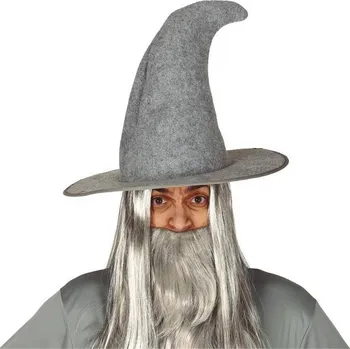 Fiestas Guirca Magický klobouk šedý Gandalf Karnevalový doplněk Fiestas Guirca Magický klobouk šedý Gandalf
