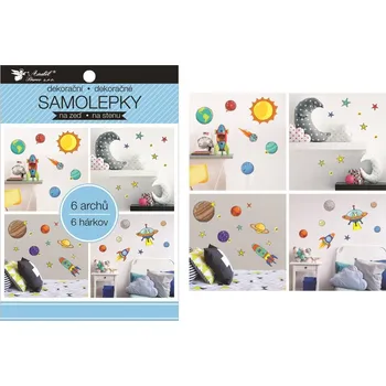 Samolepící dekorace Samolepky na zeď, v bloku, Vesmír