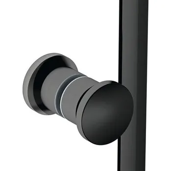 Sprchový úchyt kulatý černý