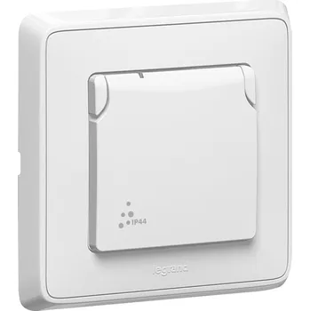 vypínač a zásuvka Cariva zásuvka 1-násobná bílá IP44