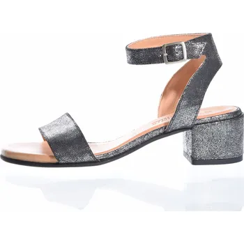 Dámské sandále DÁMSKÉ SANDÁLKY NA PODPATKU ŠVÉDSKÉ ZNAČKY TEN POINTS TP 60242 114 Velikost: 39, barva: 114 black metallic