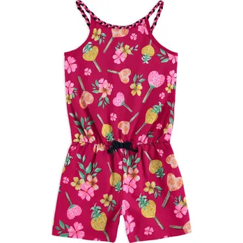 Dívčí pyžamo Dívčí letní overal KYLY LOLLIPOP růžový Velikost: 128