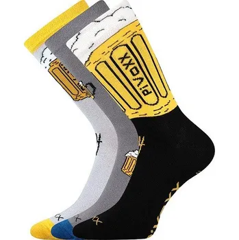 Pánská móda Sportovní ponožky VoXX PIVOXX- balení 3 páry v barevném mixu 29-31 (43-46) mix II