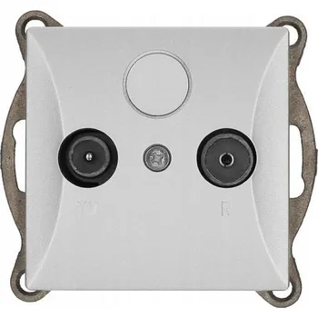 Stavebniny Timex Zásuvka Opus style TV+R koncová silver