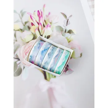 Lepicí páska Sada 5 ks mini washi pásek - hory