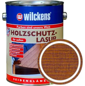 Lak na dřevo Německá konzervační lazura na dřevo Wilckens Holzschutz lasur Barva: Ořech (Nussbaum), Balení: 2,5 L