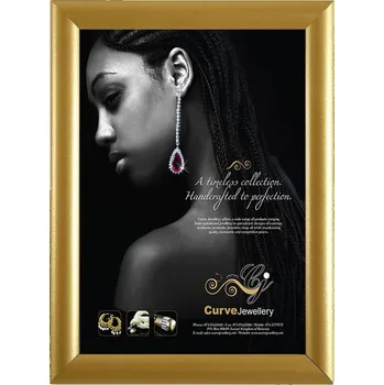 Kancelářský nábytek Hliníkový rám - Zlatý - A4