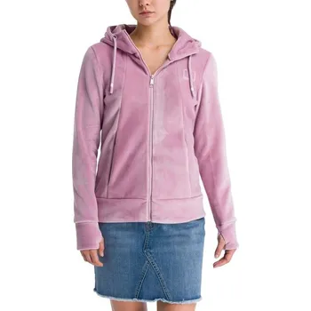 Pánská mikina BENCH mikina - Her. Fleece Zip Through Hoody Dawn Pink (PK11462)