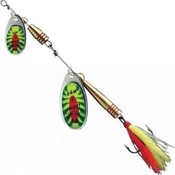 Umělá nástraha Rotační Třpytka DAM Effzett Dressed Spinner Fire Shark Hmotnost 10gr