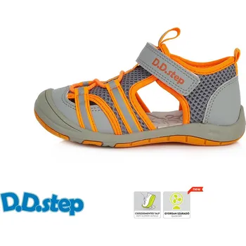 Dětská treková obuv D.D.Step D.D. step chlapecké sandály AC65-380B Barva: šedá, Velikost: 27