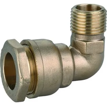 Fitinka PE mosazná spojka koleno 90°s vnějším závitem na polyetylénové trubky (polyš) - 3/4"x25 4811