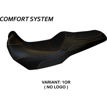 Moto sedlo TPZ Italia Potah sedla Kawasaki Versys 1000 (11-18) Lampedusa Total Black comfort model potah sedla: s logem 3WH (white)