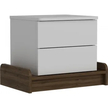 Noční stolek Noční stolek Marina bílý/ořech